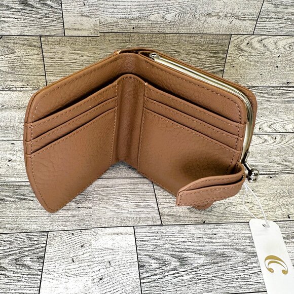 NWT Brown‎ Charming Charlie Medium Coin Purse Wallet - Picture 4 of 6